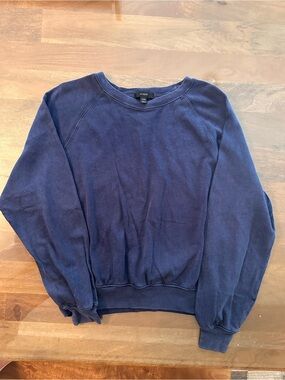 J. Crew Navy Crewneck Sweatshirt Classic
